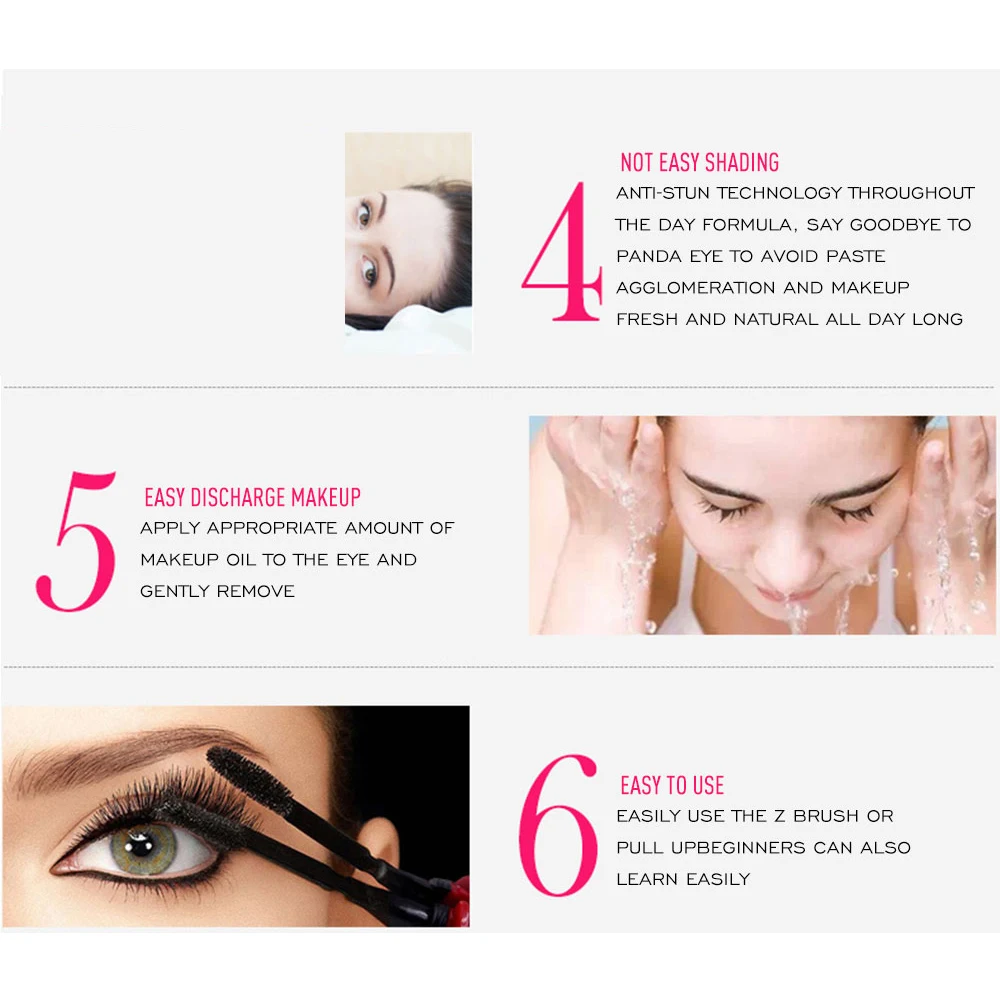Черная тушь для ресниц Curling густые ресницы waterproof стойкая Eyes Makeup| |