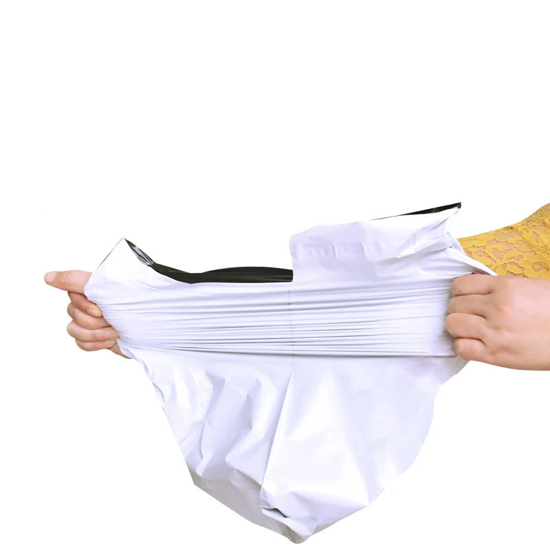 150 шт./лот белая пластиковая упаковка для герметизации почтовая сумка