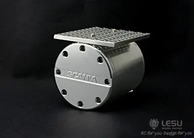 LESU выхлопной бак металлическая коробка 1/14 модель Tamiya R620 R470 RC трактор Scan грузовик
