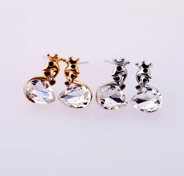 SJ0357 Idg Женской моды платье Gemstone Стад Серьги и серьги с бриллиантами подвески Г Жа