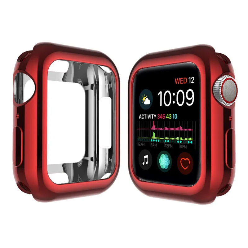 Полный защитный чехол для Apple Watch Series 5 4 3 2 1 бампер Защитная пленка iWatch 42 мм 38 44 40