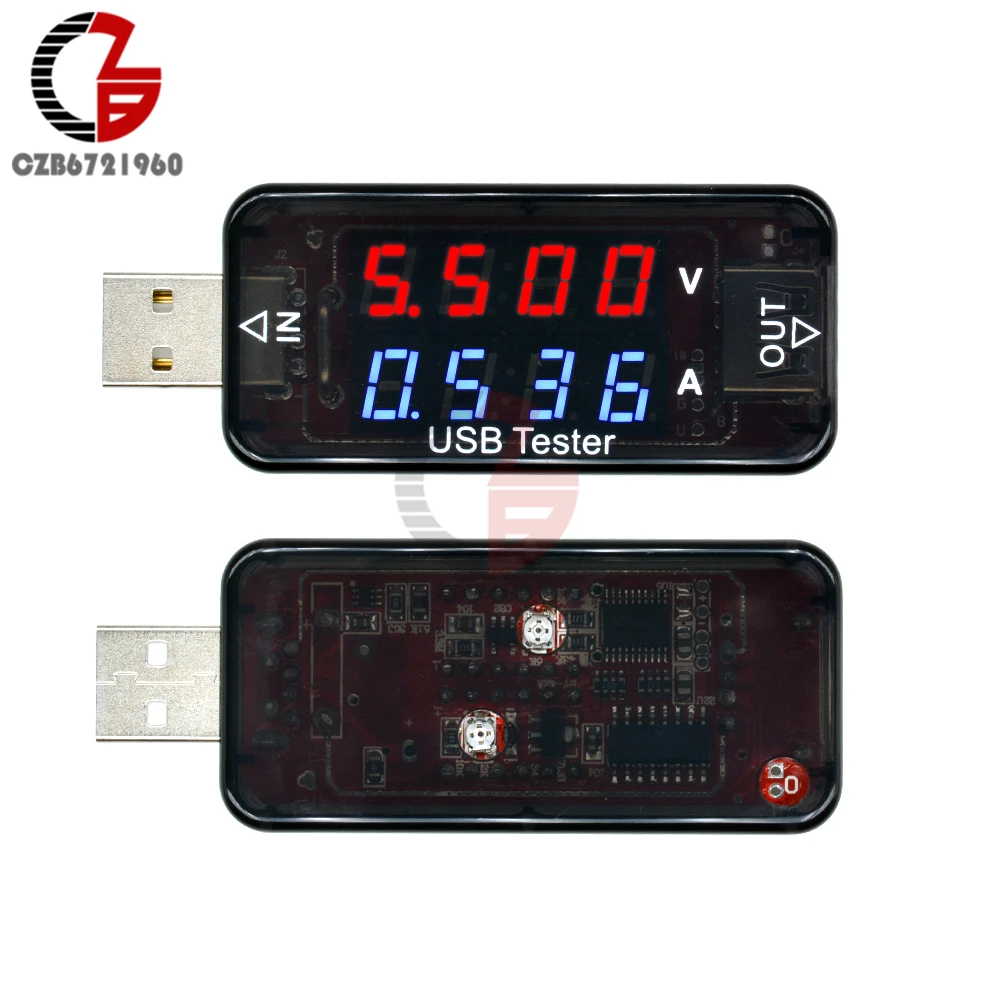 Цифровой USB тестер QC3.0 QC2.0 вольтметр амперметр Интеллектуальный триггер