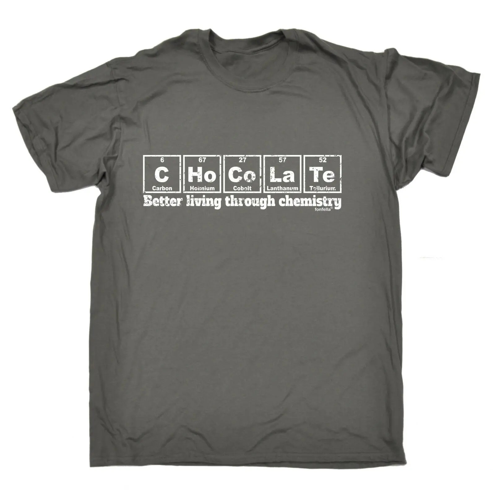 Chocolate Better Living Through Chemistry MENS T-SHIRT Tee Birthday Gift Geek | Мужская одежда