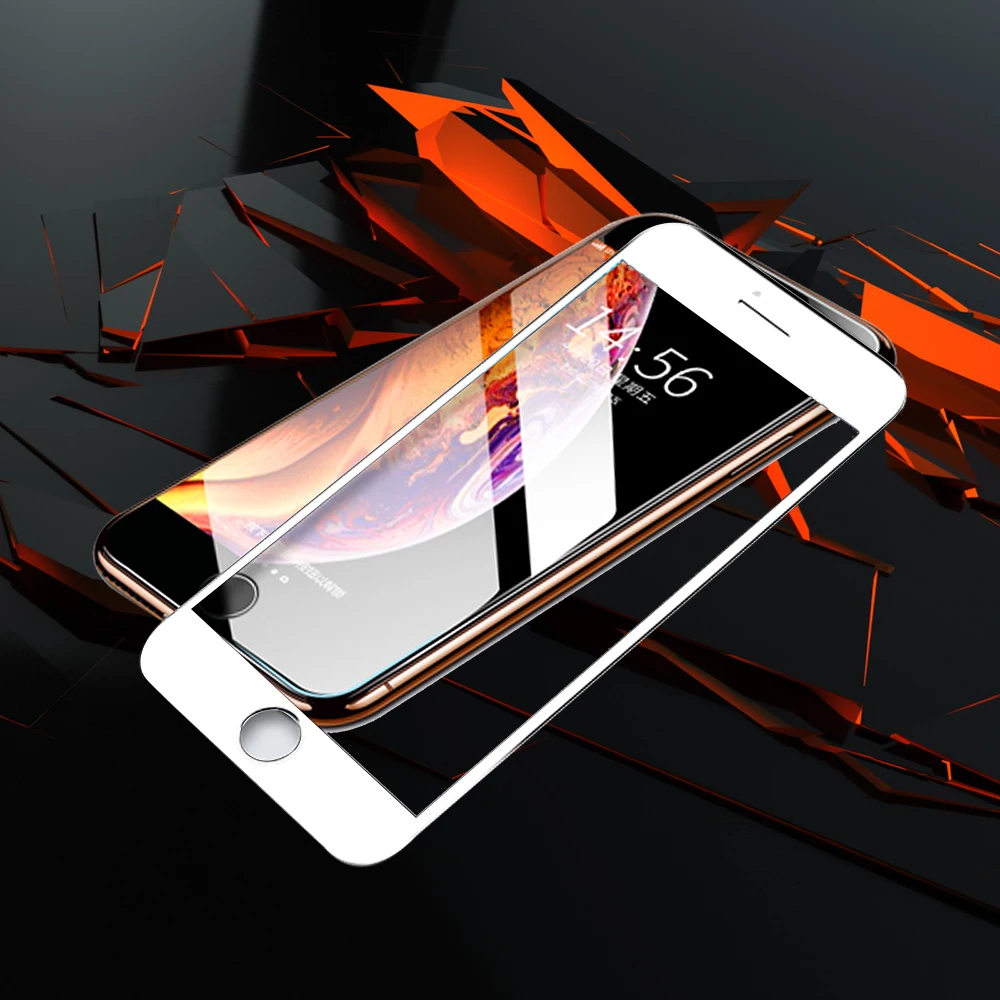 JOYCE Новинка 10D Закаленное стекло протектор экрана для iPhone 6S 7 8 Plus XR XS Max полное покрытие защитная пленка, стекло