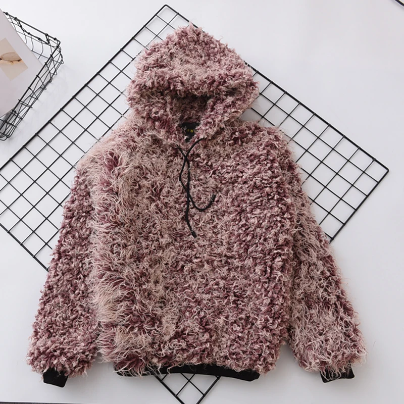 Зимние Искусственный мех Пальто для будущих мам пуловер Для женщин Мех животных