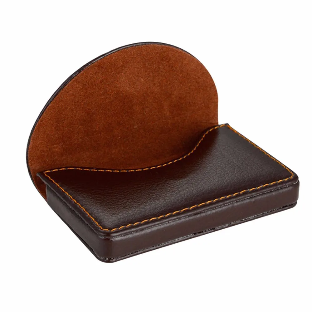 Новинка модный кожаный кошелек для визиток и фото мужчин женщин чехол банковских