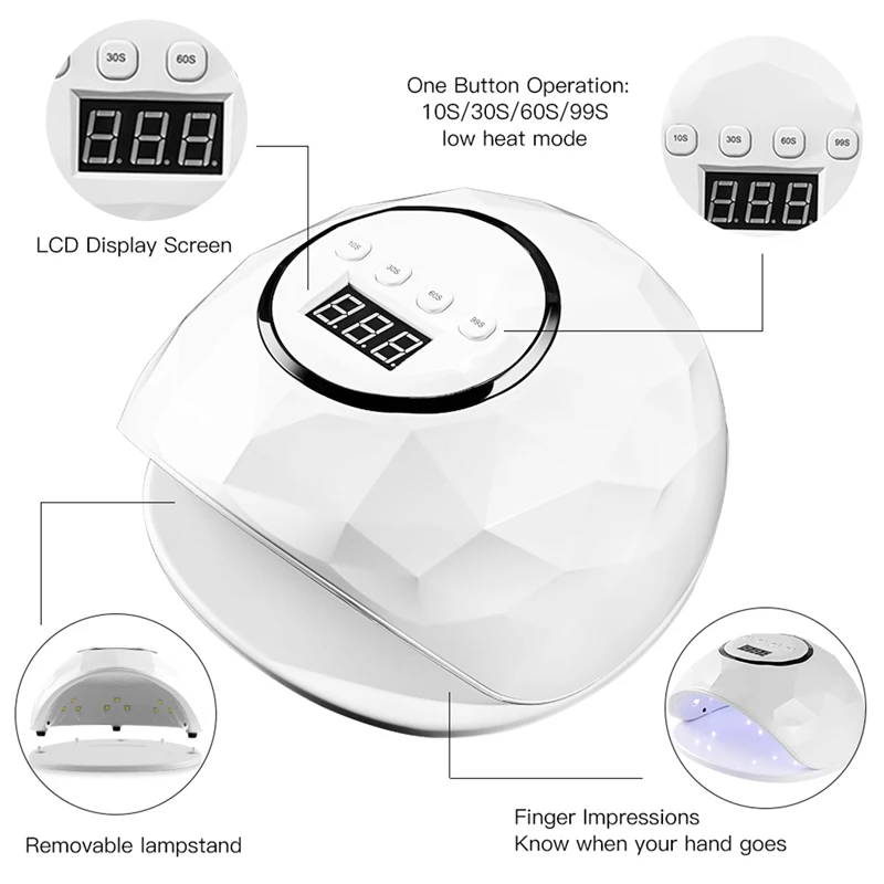 Manooby 86 Вт УФ светодиодный светильник Сушилка для ногтей 39 шт. s Профессиональная