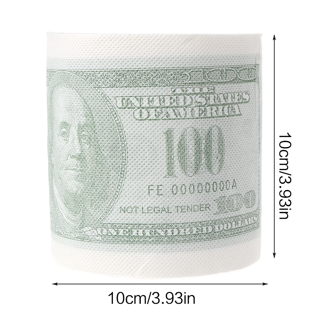 R7RC Hillary Clinton Donald Trump Dollar Humour Toilet Paper Gift Dump Funny Gag Roll images - 6