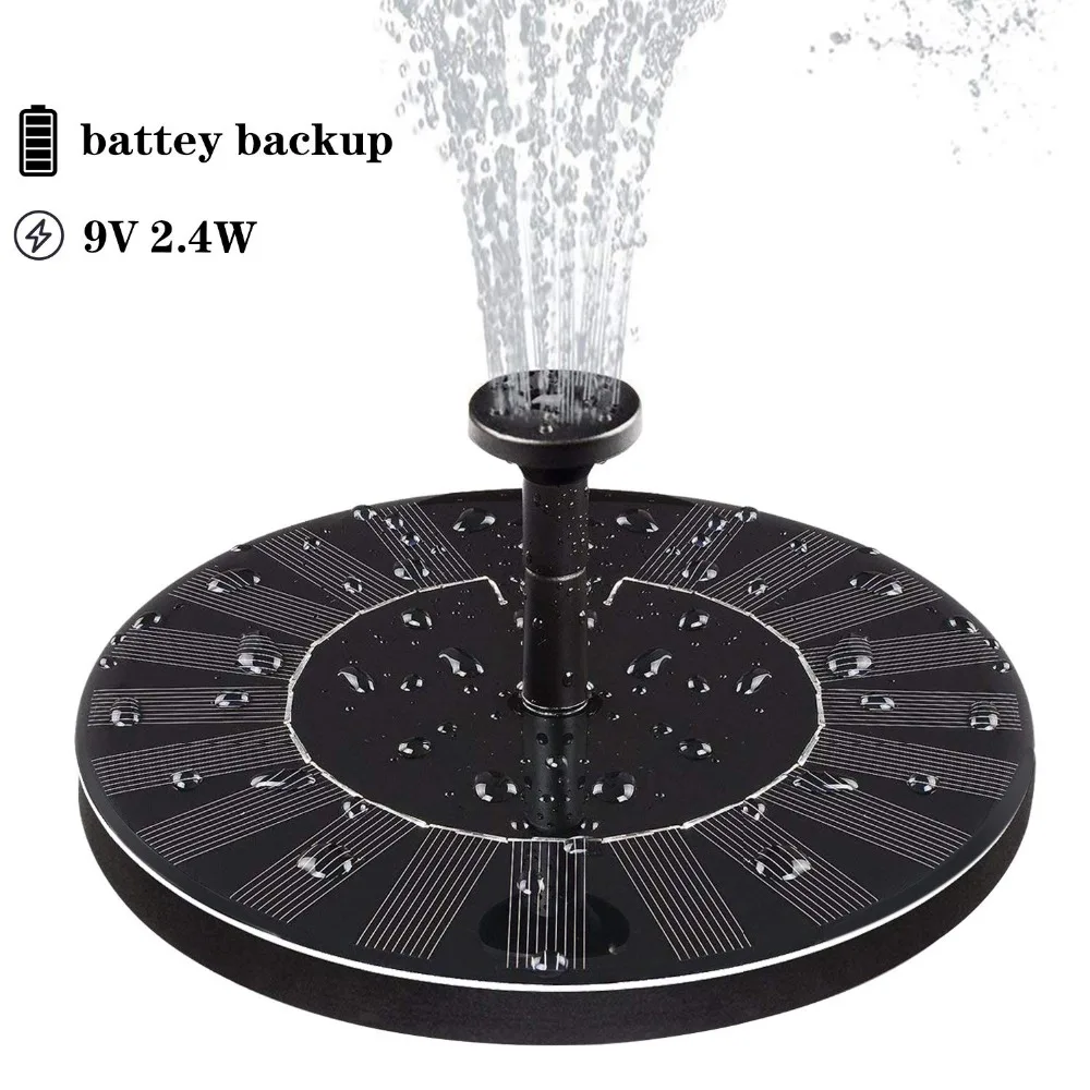 Adeeing 9V 2 4 W солнечный фонтан с электрическим хранением 210л/ч для пруда бассейна
