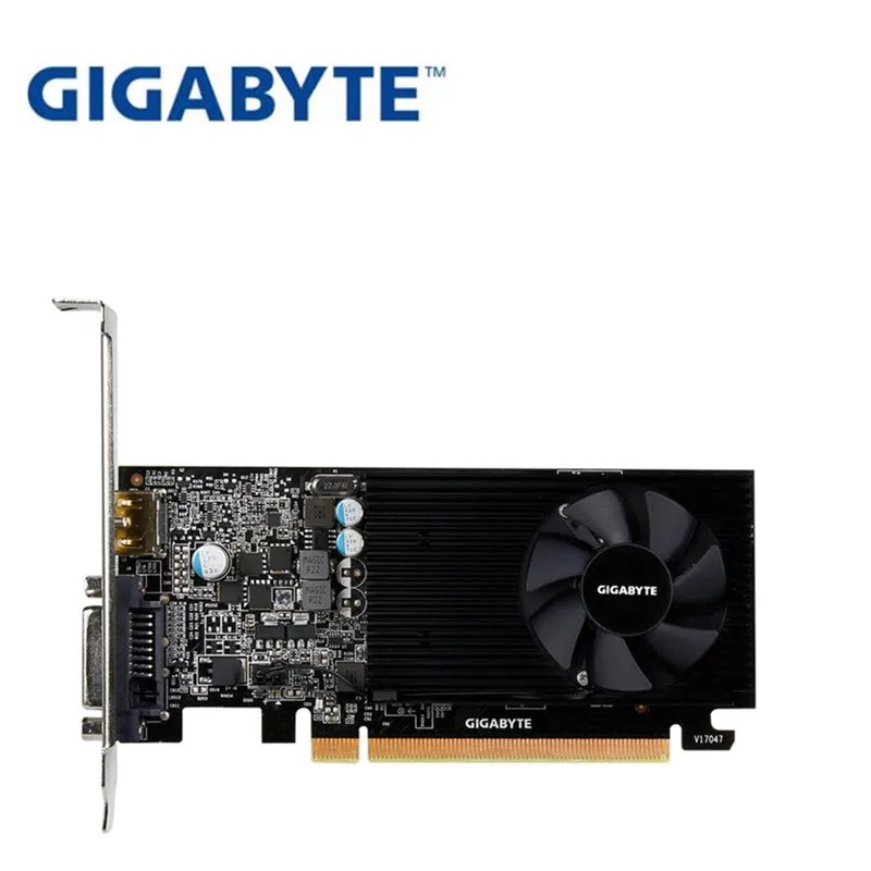 Полностью новая Видеокарта Gigabyte GT1030 2G с половинчатой высотой HTPC нож карта LP