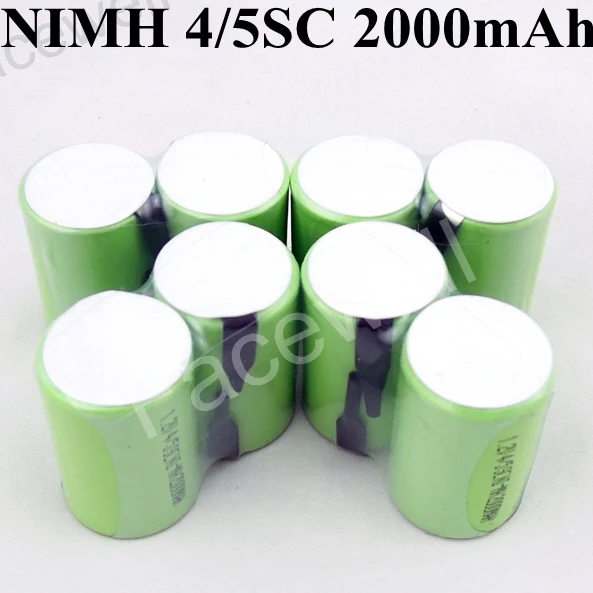 15 шт. sub c 2000 мАч 4/5 sc nimh перезаряжаемая батарея 1 2 в ni MH упаковка 4/5sc subc 5C разряд не cd