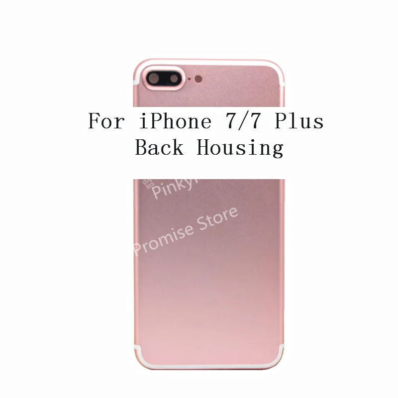 Для iPhone 7 назад Корпус Батарея Крышка задняя дверь чехол для iPhone 7 Plus сзади Корпус 7G/7 P средняя панель Замена Рамка