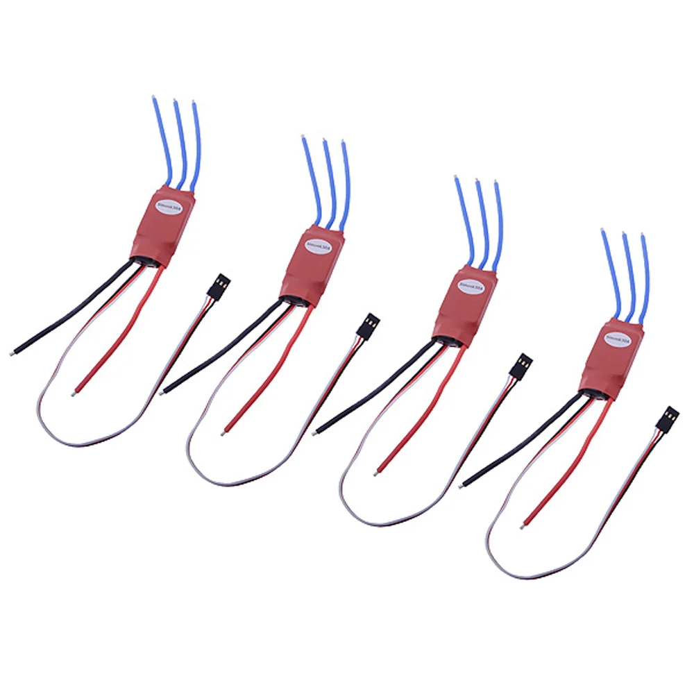 4 шт. Прошивка Simonk бесщеточный ESC 30A с 3A 5V BEC для F450 TREX 250 450 RC Мультикоптер Qudcopter часть