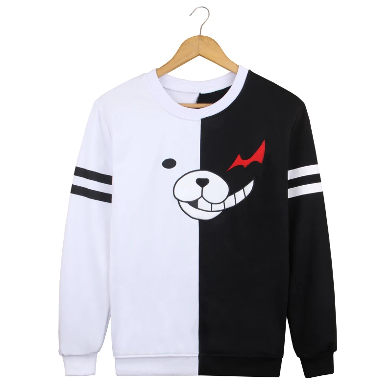 Dangan Ronpa monokuma Зимний пуловер пальто толстовки и свитшоты для женщин мужчин одежда