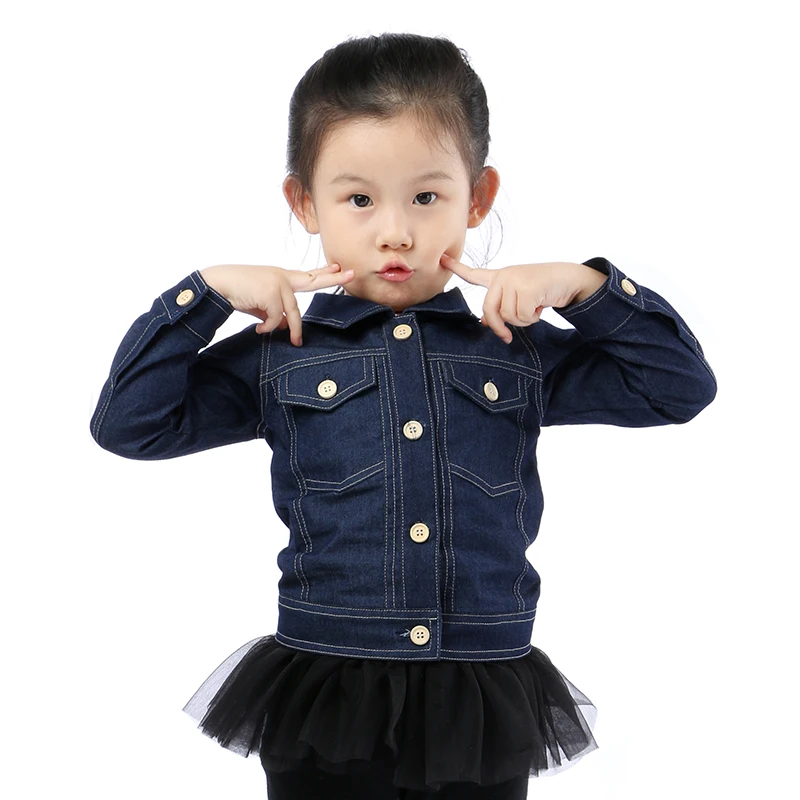 

Kaiya Angel 2017 Hot Denim Jacket Baby Girl Cotton Clothes Long Sleeve Tops Raglans Factory Wholesale Toddler Girl Winter Coats