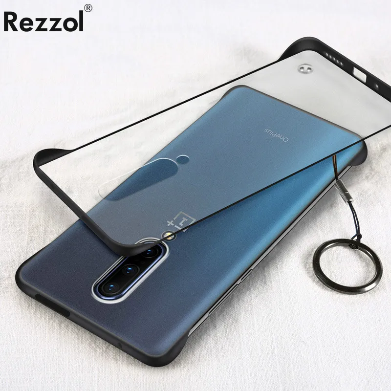 Бескаркасный Прозрачный чехол для Oneplus 7 Pro телефона жесткая матовая поверхность