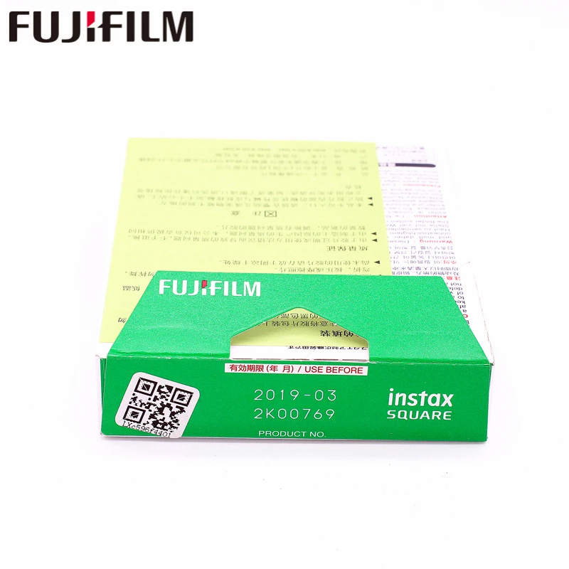 Фотобумага Fujifilm Instax с квадратным белым краем и черными пленками(10-100 шт.) для мгновенной печати Instax SQ10 SQ6 SP-3