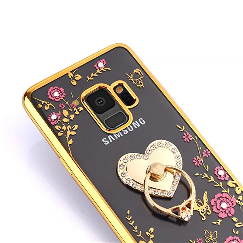 Модный Блестящий чехол для телефона Samsung Galaxy A9 A8 A6 Plus A7 2018 S8 S9 Note 8 9 A11 M11 A51 A71