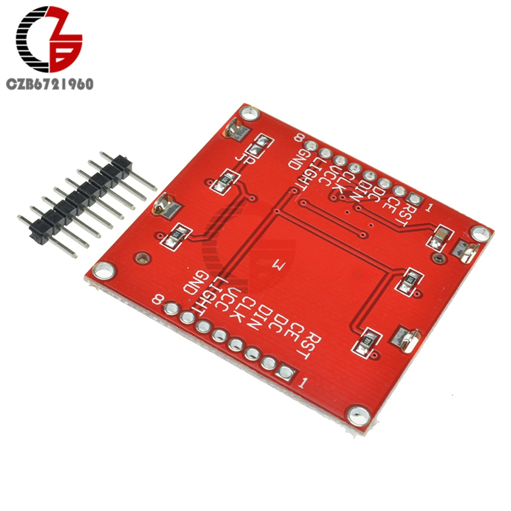 84x48 ЖК-дисплей белого и синего цвета с подсветкой модуль адаптера PCB для Arduino Nokia 5110