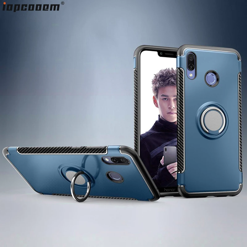 Чехол для Huawei Honor 8X Honor8 X с держателем кольца на палец задняя крышка телефона Max coque|Чехлы-накладки| |