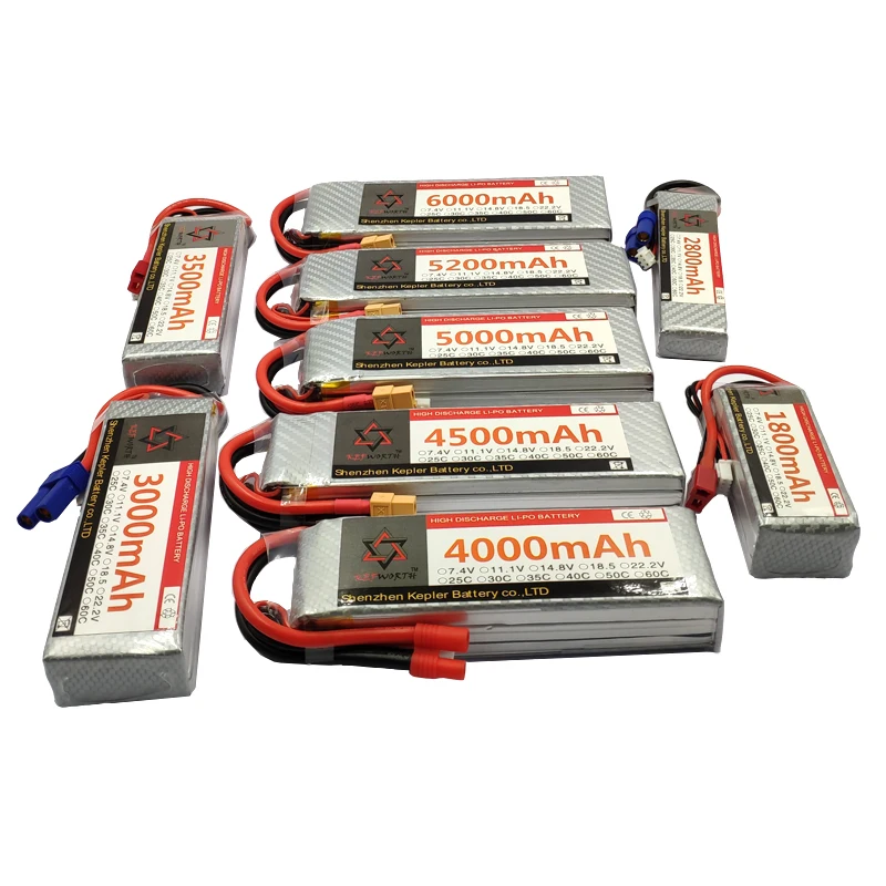 Литий полимерный аккумулятор 11 1 V 3S RC 1100 3500 4000 5200mAh 30C 40C для радиоуправляемых
