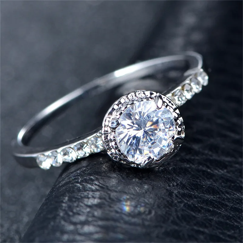 CC Простые Кольца для женщин модные ювелирные изделия свадебное обручальное