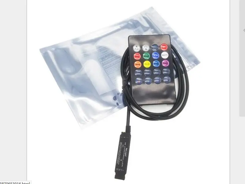 DC12 24V /DC5V 20key музыкальный контроллер ножной светильник MINI USB 5V цветной