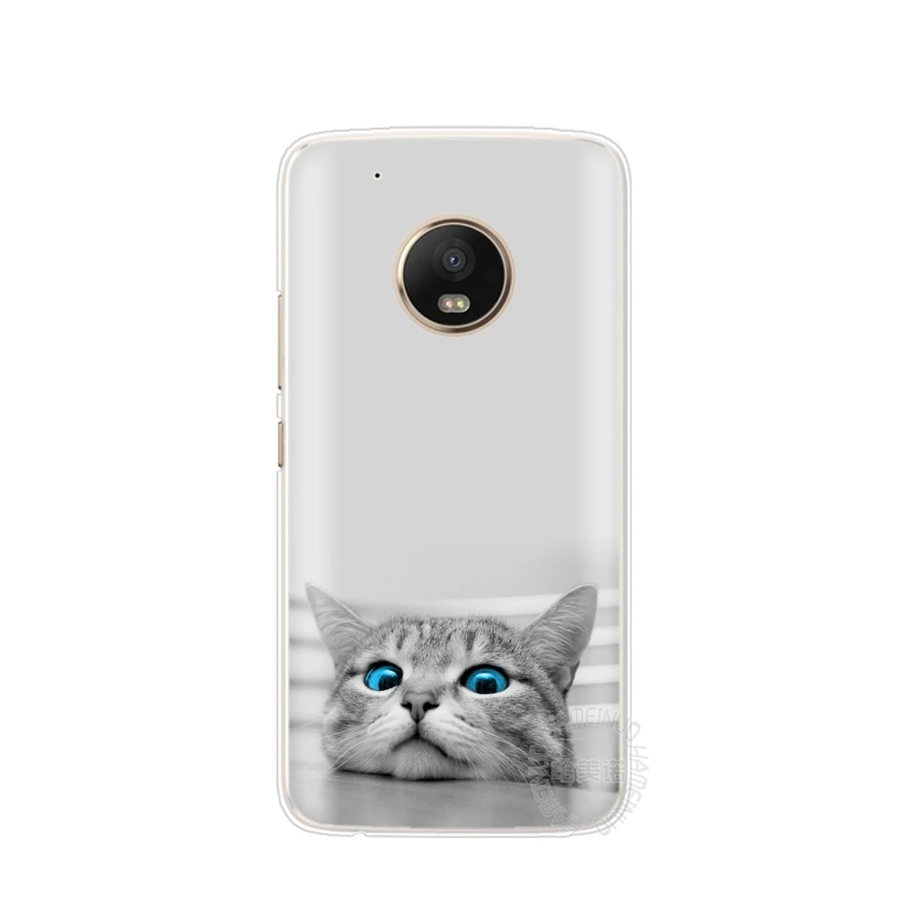 HAMEINUO кошка котенок зеленые глаза милые животные чехол для Motorola Moto G6 G5 G5S G4 PLAY PLUS ZUK