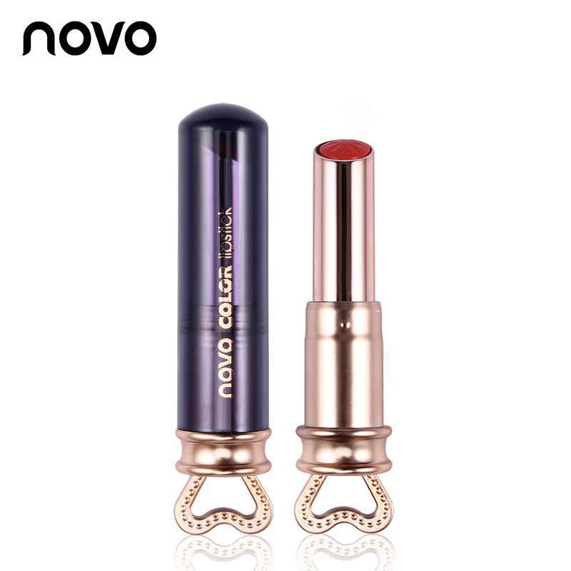 NOVO Lip Makeup Moisturizer Smooth Stick Long Lasting Charming Lipstick Cosmetics Waterproof Beauty Silky Temptation Make Up |