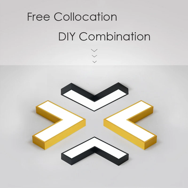 DIY комбинированный современный светодиодный потолочный светильник со стрелками