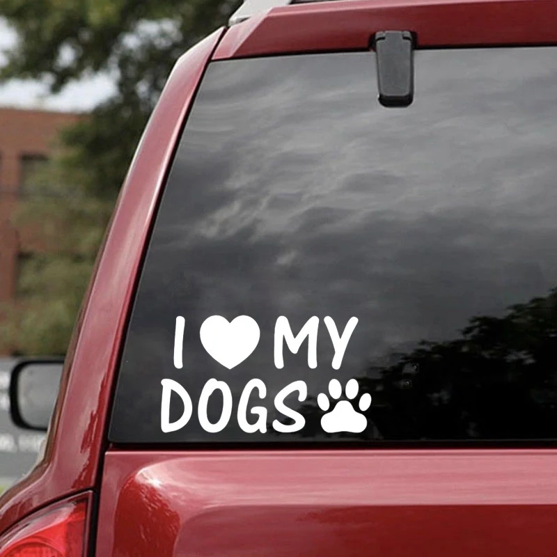 15*8 4 см наклейка с надписью I Love My Dogs Paw автомобиль грузовик мотоцикл милые и