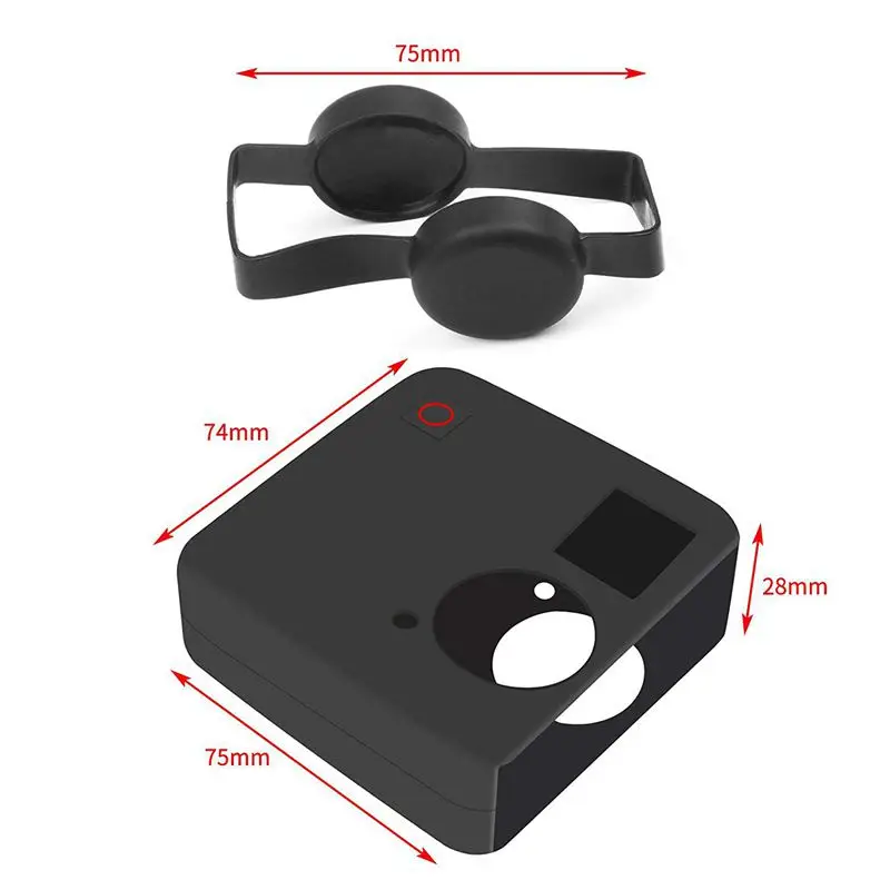 Силиконовый резиновый защитный чехол для GoPro Fusion 360 градусов|Сумки