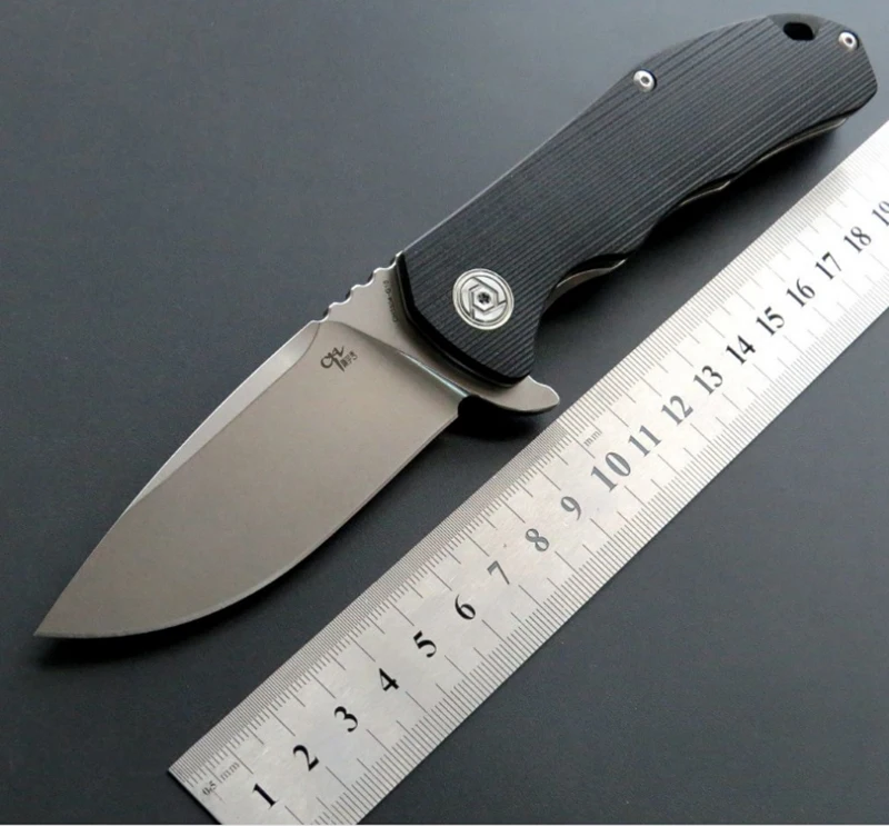 Складной нож CH3504 Ручка G10 лезвие D2 керамический с шарикоподшипником для туризма
