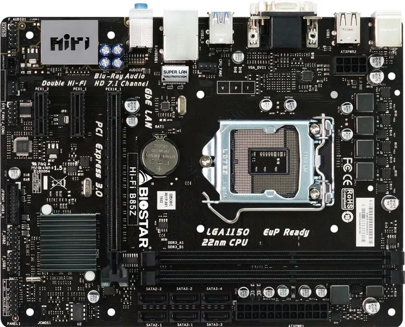 Для материнской платы BIOSTAR Hi Fi B85Z B85 LGA 1150 DDR3 SATA3 USB3.0|desktop motherboard|lga 1150motherboard desktop |