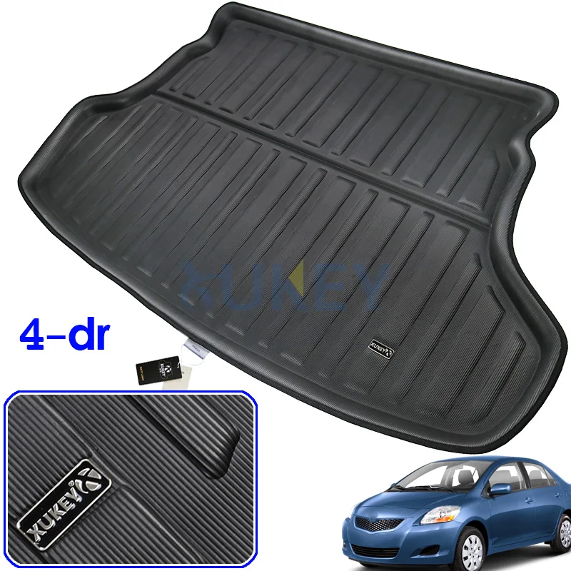 Подходит для Toyota Yaris Vios Belta 2007 2008 2009 2010 2013 задний багажник лайнер загрузки коврик