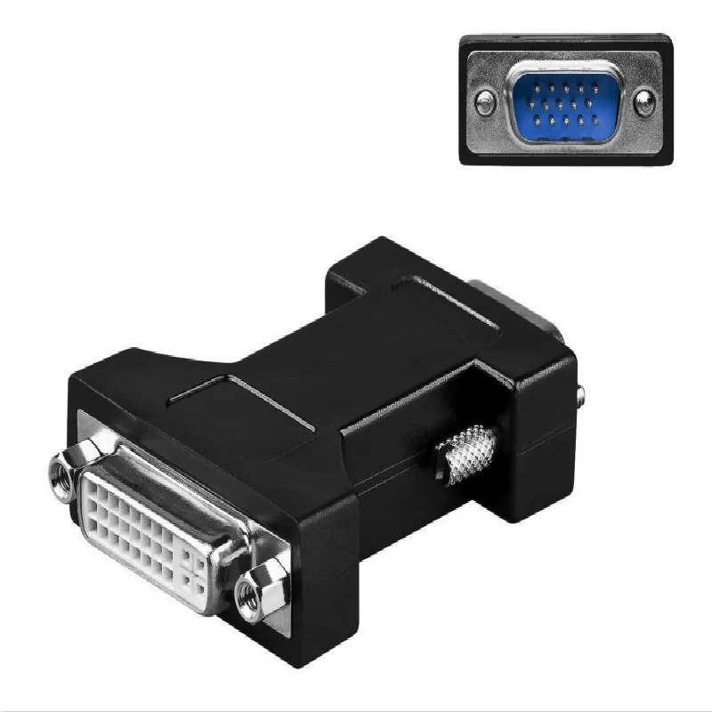 Новый DVI(24 + 5) двойной разъем гнездо на VGA 15 монитор для мужчин адаптер конвертер HDTV