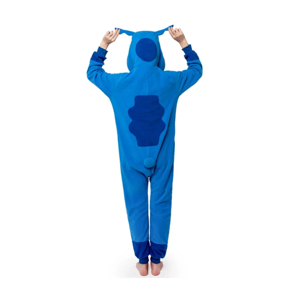 Из Полар флиса унисекс для взрослых животных Kigurumi пижамы костюм Косплэй стежка