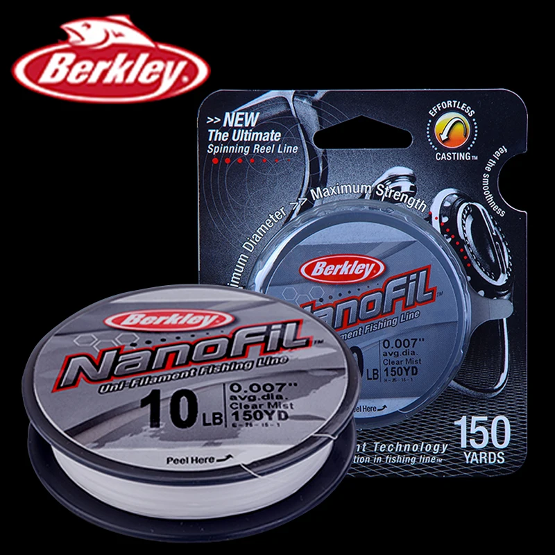 Оригинальный бренд Berkley NanoFil 150yd 137m леска чистая тумана Uni Filament с нулевой