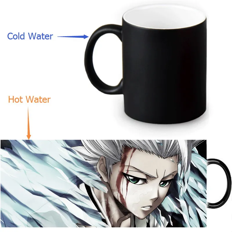 2017 Custom 12oz Mugs Bleach Coffee Tea Milk Mug Hot Cold Heat Sensitive Color Changing Black Ceramic Cup | Дом и сад