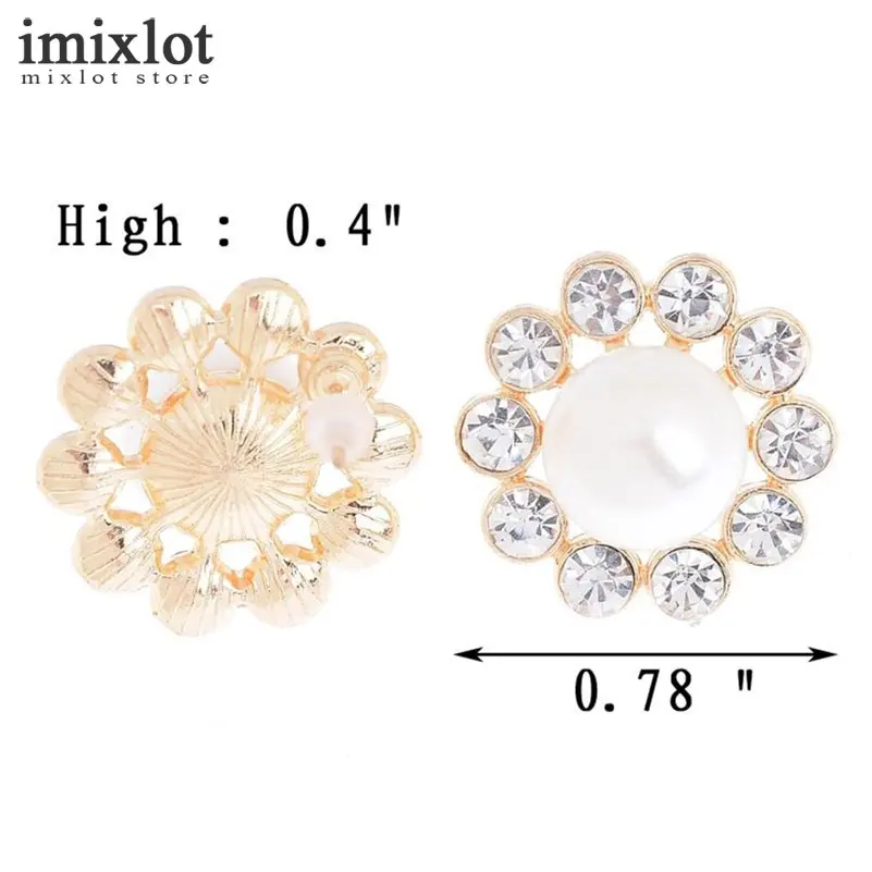 1pair New Fashion Jewelry Crystal Rhinestone Pearl Stud Earrings For Women Vintage Flower Gifts Girls | Украшения и аксессуары