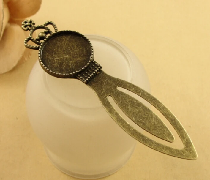 

20pcs/lot) 91*23MM Inner size:20mm Alloy Antique Bronze Blank Bookmark Jewelry Base Settings Accessory Finding