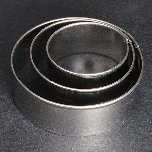 Горячее предложение 3 шт./компл. Круглый Круг из нержавеющей стали для печенья