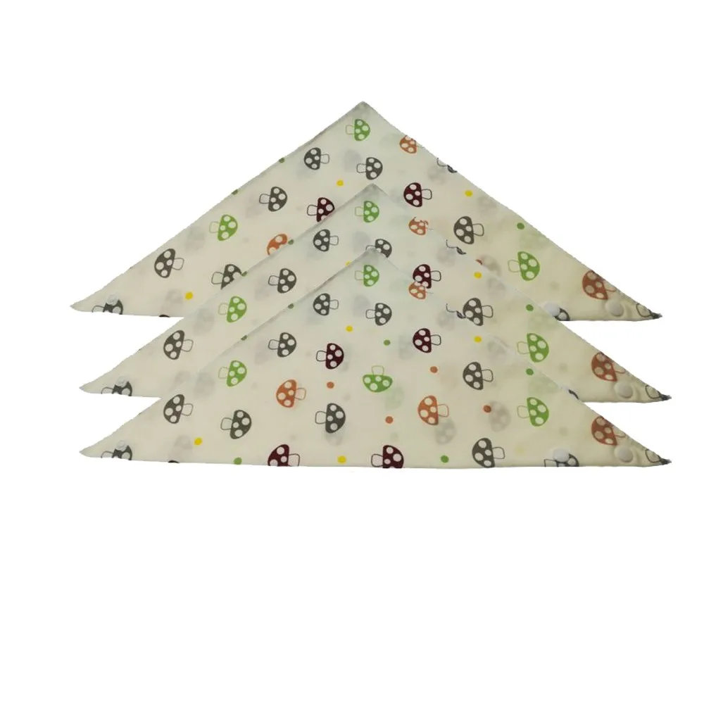 3PCS New Cute Baby Bibs Cartoon Printing Cotton Newborn Infant Girls And Boys Toddler Triangle Scarf Bandana dropshipping | Детская