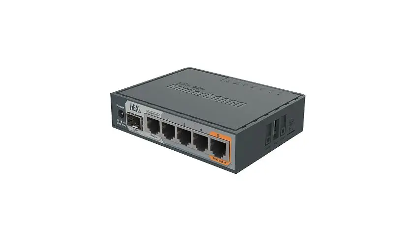 MikroTik RB760iGS шестигранный S Gigabit Ethernet маршрутизатор с 1xsfp Порты и разъёмы 5x10/100/1000 Мбит/с