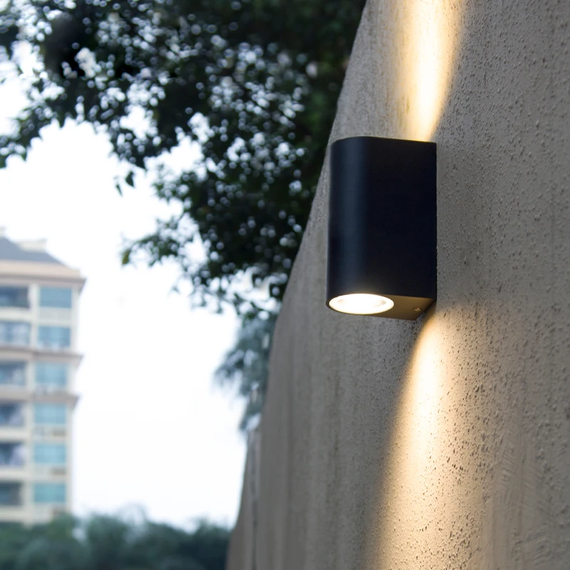 

Modern LED wall light for bathroom Porch lights Waterproof IP54 Double garden outdoor lighting Aluminum wall lamp with LED bulbs