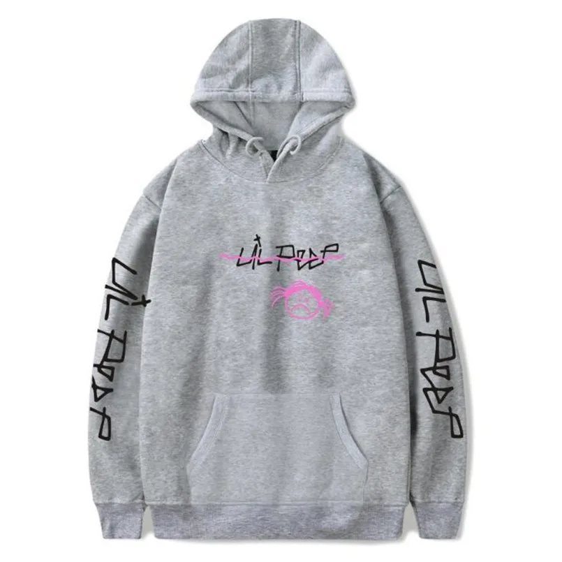Толстовка с капюшоном и принтом Hello boy Lil. Peep для мужчин женщин sudaderas cry толстовка