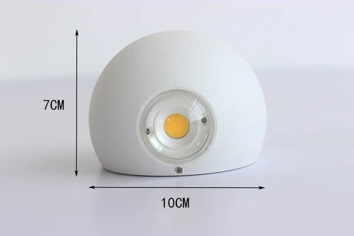 Круглый алюминиевый Открытый водонепроницаемый IP65 COB 3W6W12W светодиодный крыльцо коридора света проходы потолочные лампы и настенный светильник