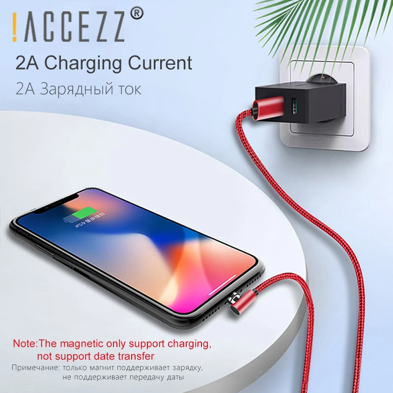 ! Магнитный кабель ACCEZZ для быстрой зарядки Micro USB Тип C iPhone X XS MAX XR 8 зарядный Samsung S10