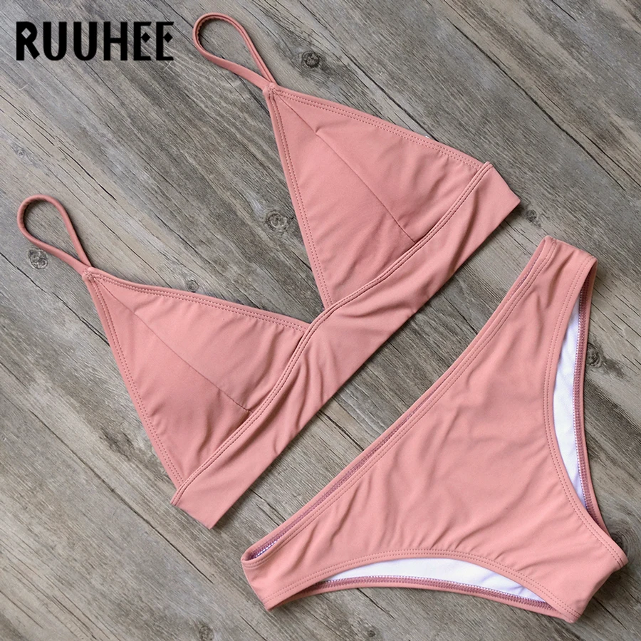 RUUHEE, сексуальный бикини, купальник, женский, Леопардовый, бикини, набор,, купальный костюм, пуш-ап, женская летняя пляжная одежда, с подкладкой, бикини