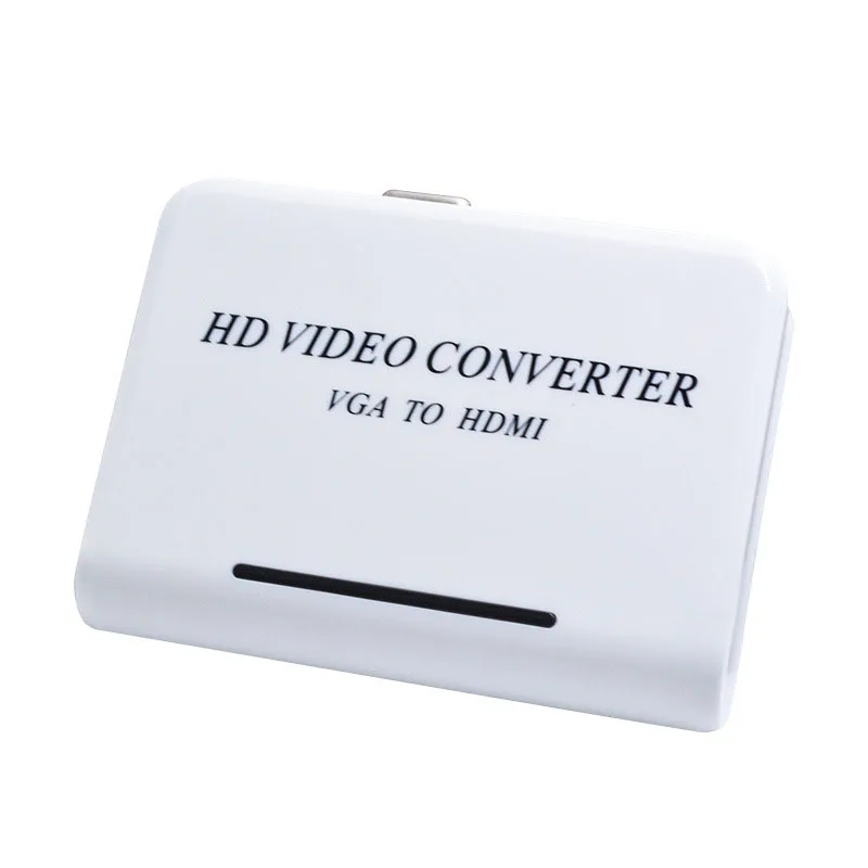 VGA в HDMI 1080 P HD HDTV видео преобразователь коробка адаптера VGA аудио в HDMI Выход для ТВ Монитор Проектор